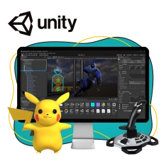 Мир игр на Unity 2D на популярном движке + AI-помощники - КИБЕРшкола программирования для детей, компьютерные курсы для школьников, начинающих и подростков - KIBERone г. Рамонь