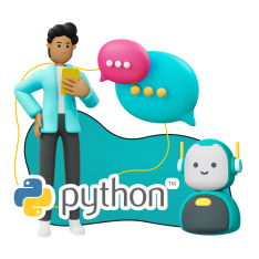 Умный чат-бот на Python - КИБЕРшкола программирования для детей, компьютерные курсы для школьников, начинающих и подростков - KIBERone г. Рамонь