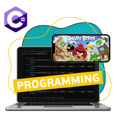 Программирование на C#. Удивительный мир 2D-игр - КИБЕРшкола программирования для детей, компьютерные курсы для школьников, начинающих и подростков - KIBERone г. Рамонь