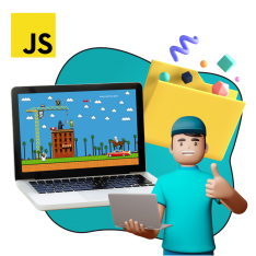 Программирование на JavaScript. Учимся создавать игры! - КИБЕРшкола программирования для детей, компьютерные курсы для школьников, начинающих и подростков - KIBERone г. Рамонь