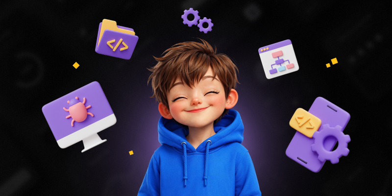 Идеальный сайт с нуля: код, дизайн и AI-помощник - КИБЕРшкола программирования для детей, компьютерные курсы для школьников, начинающих и подростков - KIBERone г. Рамонь